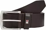 Tommy Hilfiger Herren Gürtel New Denton Belt 4,0 cm Ledergürtel, Braun (Testa Di Moro), 100 cm