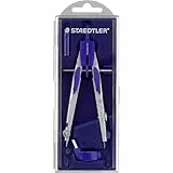 Staedtler 553 01 Schnellverstellzirkel mit Drucktastenmechanik und Mitteltriebsspindel