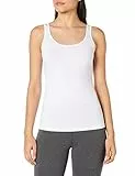 Dagi Damen Basic Cotton Tanktop T-Shirt, Weiß, 44 EU