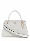 GUESS Handtasche Umhängetasche Noelle II Luxury Satchel Bone Logo beige
