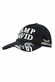 Camp David Herren Base Cap Stone Washed mit Logo-Stickerei und Prints Blue Navy