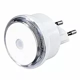 Hama LED Nachtlicht für Steckdose, Nachtsensor, Tageslicht (Orientierungslicht, Stilllicht, für Babys, Kinder, Erwachsene, Schlummerlicht, Nachtleuchte, Schlaflampe, Nachtlampe, Steckdosenlicht) weiß