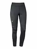 Schöffel Damen Tight Imada L, Wanderleggings mit integrierter Handytasche, Sportleggings mit elastischem Bund und 4-Wege-Stretch, Asphalt, 42