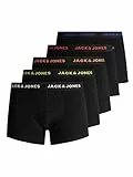 JACK & JONES Herren Boxershort JACBLACK Friday Trunks 5er Pack S M L XL XXL, Größe:M, Farbe:Black Black - Black - Black - Black 12167028