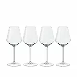Villeroy & Boch - La Divina Weißweinkelch Set 4 teilig, Spülmaschinenfest, Weißweingläser, Weingläser Set, Gläser Wein, Gläser Weißwein, Weinglas Set, Außergewöhnliche Gläser, Kristallglas