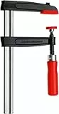 BESSEY Temperguss-Schraubzwinge TPN16BE, Spannweite 160 mm Ausladung 80 mm, Stabile Hohlprofilschiene mit Riffelung, Gewicht 0,73 kg