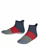 FALKE Stoppersocken Colour Block K Hp Baumwolle rutschhemmende Noppen 1 Paar, Blau Dark Blue Melange 6688, 35-38