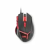 DR1TECH [Amazon Exclusive] Hunter Professional Gaming Maus Mit Kabel [5 Auswechselbare Gewichte + Triple FIRE] - 9 Tasten Für Bis Zu 4200 DPI - Ergonomische Gaming Maus Für PC/PS4/XBOX