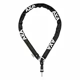 AXA RLC Plus 140 Einsteckkette, 140 cm Länge, 5,5 mm gehärtete Stahlkettenglieder, Kettenschloss für Rahmenschlösser AXA Defender, Victory oder Solid Plus, Schwarz