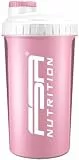 FSA Nutrition Protein Shaker 700 ml mit Messskala und Drehverschluss, für Diät- und Protein-Shakes, BPA frei Bubblegum Pink
