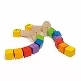 Erzi 44330 Balanciertürme aus Holz, Fördert die Geschicklichkeit und die Teambildung