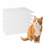 Homarden Katze Abwehr Matte für Außenbereich - 6er-Pack Abwehrmatten für Hund und Katze - Trainingshilfe für Drinnen und Draußen mit Spikes - Transparentes Anti-Klettermatte 42 x 34 x 2,5 cm