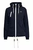 OXMO OXTilda Damen Jacke Übergangsjacke mit Kapuze Kordelzügen Eingrifftaschen Regular fit, Größe:M, Farbe:INSIGNIA B (791991)