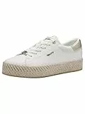 Tamaris Damen Sneaker Low, weiß, 38 EU