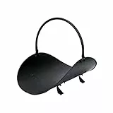 EDM 85753 Metal Log Basket, Black