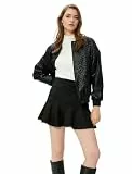 Koton Women Voluminous Suede Looking Mini Skirt
