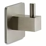 Garderobenhaken SELA Edelstahl gebürstet 36 x 36 mm Länge 30 mm verdeckte Befestigung Wandhaken Haken von SO-TECH®