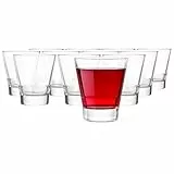 Glasmark KROSNO 1992 Schnapsgläser Shotgläser mit Schwerem Boden Set 12 Stück 50 ml Transparent Spülmaschinenfest