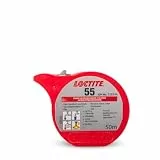 Loctite 55 24 x 50 m Spule – Dichtdraht für Sanitär | Dichtungsband für Rohre | Ersetzt Leitungen und Fugenpaste | Ideale Lösung für die Abdichtung von Sanitär