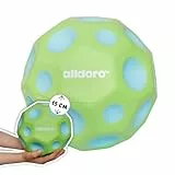 alldoro 60297 XXL Bouncing Ball 15 cm, extra großer Astro Jump Ball mit riesiger Sprungkraft & typischem Pop-Sound, für Kinder & Erwachsene ab 3 Jahre, Grün