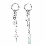 1 Paar Tropfen Spike Ohrringe, Gothic Star Hoop Ohrringe, Punk Grunge Schmuck Accessoires, Unregelmäßige Tropfen Ohrstecker, Y2k Schmuck Geschenke für Frauen