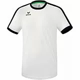 Erima Unisex Erwachsene Retro Star Trikot (3132121), weiß/schwarz, XL