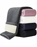 Domee Mädchen Thermo Leggings Gefütterte Hosen Winter Warme Baumwolle Grau 146-152 (Herstellergröße 160)