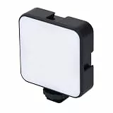 Selfie-Licht, LED Light Panel Dual Color mit 3 Kalten Schuhhalterungen, Tragbares Kamera-Licht mit Dimmbaren 3000-6500k für Selfie Live-Streaming (Black)