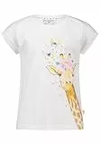 SALT AND PEPPER BY KIDS PARK Mädchen Giraffen Glitterprint und Pailletten T-Shirt, White, 104 cm-110 cm