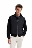 bugatti Herren Sweatshirt Sweatjacke Reißverschluss Stehkragen Langarm