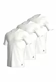 Adidas Herren kurzarm Unterhemd (3er Pack) rundhals Crew Neck T-Shirt (Gr. S - 3XL), Weiß, M
