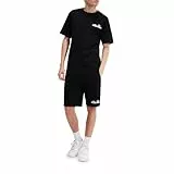 Ellesse Herren Voodoo T-Shirt, Kurzarm, Einfarbig, Regular Geschnitten, Schwarz, L EU