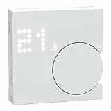 Schneider Electric Merten Smart Home Connected Raumtemperaturregler-Modul, Unterputz, System M, kompatibel mit Alexa und Google Home, aktivweiss, Artikelnummer MEG5779-0325