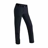 Maier Sports Inara Slim, Damen Wanderhose, Wasserabweisende Outdoorhose für Trekking und Hiking, Enganliegender Schnitt, PFC-frei, mSTRETCH pro 4 & Dryprotec, Schwarz, 38 (W29/L31)