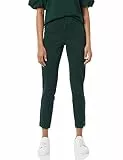Amazon Aware Damen Schmale Hose aus Ponte-Strick (in Übergröße erhältlich), Dunkelgrün, 6XL Große Größen