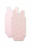Sanetta Baby-Body ärmellos (Doppelpack) rosa | Hochwertiger und nachhaltiger Unisex-Body aus Bio-Baumwolle. Inhalt: 2er Set Baby Body