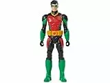 DC Comics, Robin-Actionfigur, 30 cm groß, voll beweglich für spannende Abenteuer und actionreiche Stunts, Spielzeug für Kinder ab 4 Jahren, original Comic-Design