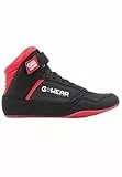 Gwear Classic High Tops - Bodybuilding und Fitness Schuhe mit Logo leicht bequem perfekt für Gym Sport Krafttraining (schwarz / rot, EU Schuhgrößensystem, Erwachsene, Herren, Numerisch, M, 45)