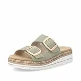 Remonte Damen Klassische Sandalen D0Q66, Frauen Sandalen,lose Einlage,Sommerschuhe,Freizeitschuhe,offene Schuhe,Strandschuhe,grün (52),38 EU