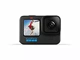 GoPro HERO10 Schwarze wasserdichte Actionkamera mit Front-LCD und Touch-Rückseite, 5,3K60 Ultra HD-Video, 23 MP Fotos, 1080p Live-Streaming, Webcam, Stabilisierung