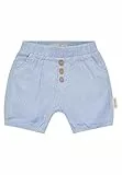 Sterntaler Shorts Leinenoptik – Baby- und Kinder Shorts aus Baumwolle in Leinenoptik, elastischer Bund, Kokosnussknöpfe vorn, bequemer, Hellblau, Größe 68