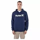 Hurley Herren One & Only Sudadera Con Capucha de Forro Polar Sólido Kapuzenpullover, Blau (Midnight Aqua), Large