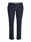 JACK & JONES Herren Jpstmarco Jjdave Lc Noos Pls Chino Hose, Navy Blazer, 46W / 32L EU