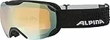 Alpina Unisex - Erwachsene Skibrille, Black Matt, Einheitsgröße