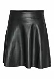 NOISY MAY NMandy PU HW Flared Skirt WVN NOOS Frauen Kurzer Rock schwarz XL