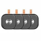 VINGNUT Smart Tag, Gepäck-Tracker, Kompatibel mit Apple Wo ist? APP (nur iOS), Schlüsselfinder für Schlüssel, Gepäck, Koffer, Geldbörsen, 4er-Pack (Schwarz)