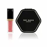 Ted Baker Ready Pout Geschenkset, Luxus 4.34ml Lipgloss & Dual Magnifying Compact Mirror for Handbags, Stylish Beauty Gift Set for Women and Girls