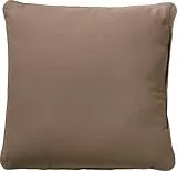 REDBEST Kissen Uni, Dekokissen, Zierkissen gefüllt braun, Größe 40x40 cm - mit Biese, glattes, strapazierstarkes Gewebe (weitere Farben)