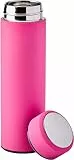 Twistshake Heiß- oder Kaltisolierflasche – 420 ml | Edelstahl-Wasserflasche mit Doppelschicht-Vakuum | Isolierung bis zu 10 Stunden | BPA-freie isolierte Thermoskanne | Rosa