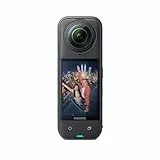 Insta360 X5 - wasserdichte 8K 360°-Action-Cam, Spitze bei wenig Licht, Unsichtbarer Selfie-Stick-Effekt, robuste austauschbare Linse, 3 h Akku, integr. Windschutz, Stabilisierung, Dreifach-KI-Chip